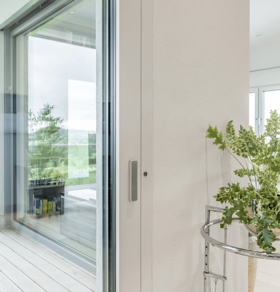 Immagine di una porta in vetro