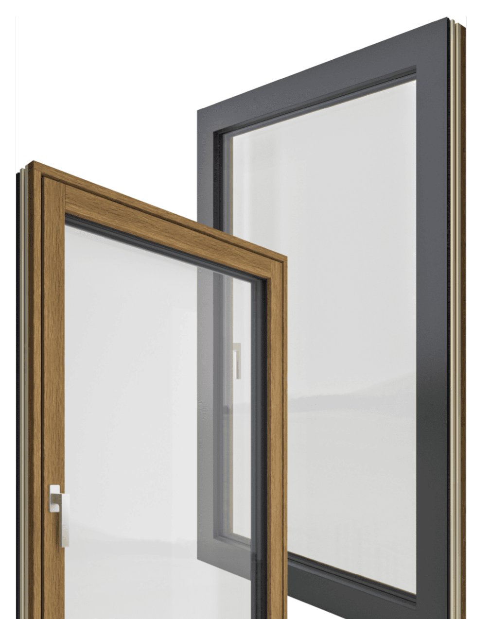 Immagine di finestre in Legno e alluminio