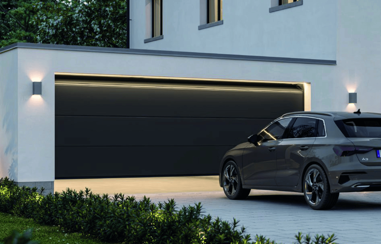 Immagine di una porta sezionale di un garage