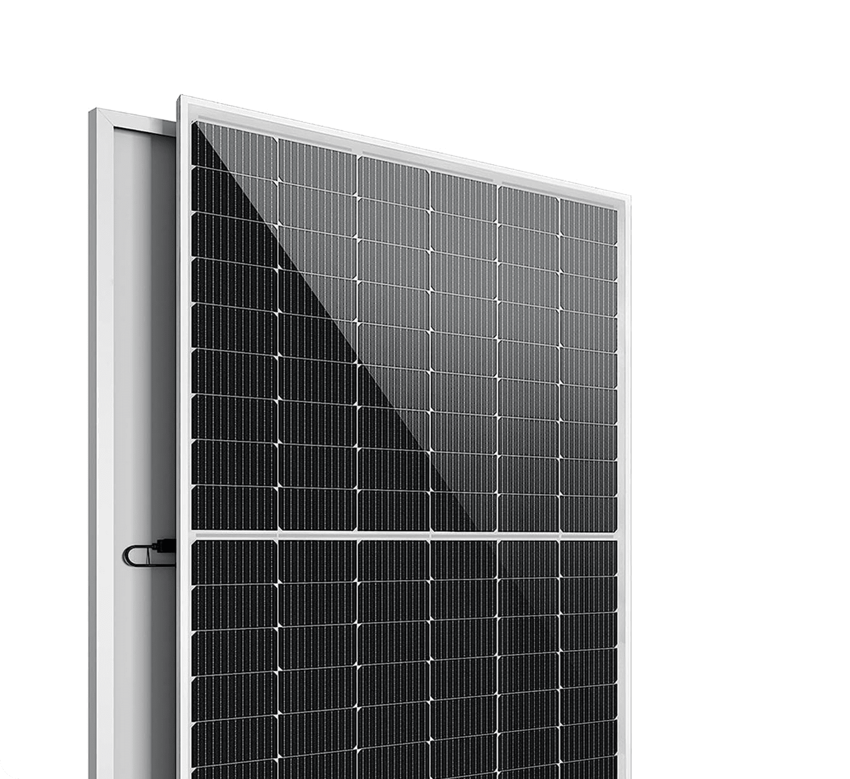 Foto di pannelli con celle monocristalline